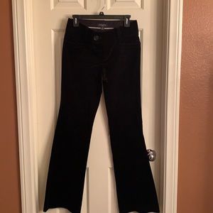 Banana Republic Black Velvet Flare Pants